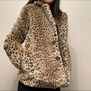 SOLD - leopard print coat